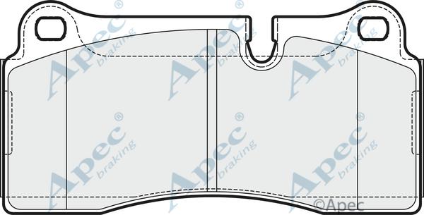 APEC PAD2040 - Kit de plaquettes de frein, frein à disque cwaw.fr