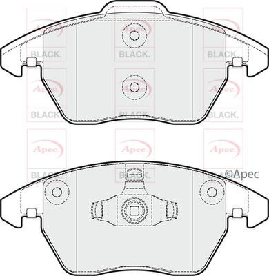 APEC PAD2041B - Kit de plaquettes de frein, frein à disque cwaw.fr