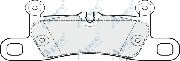 APEC PAD2043 - Kit de plaquettes de frein, frein à disque cwaw.fr