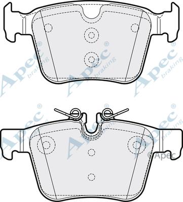 APEC PAD2054 - Kit de plaquettes de frein, frein à disque cwaw.fr