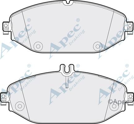 APEC PAD2055 - Kit de plaquettes de frein, frein à disque cwaw.fr