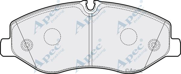 APEC PAD2051 - Kit de plaquettes de frein, frein à disque cwaw.fr