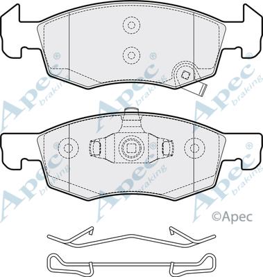 APEC PAD2062 - Kit de plaquettes de frein, frein à disque cwaw.fr