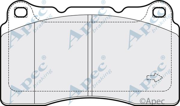 APEC PAD2067 - Kit de plaquettes de frein, frein à disque cwaw.fr