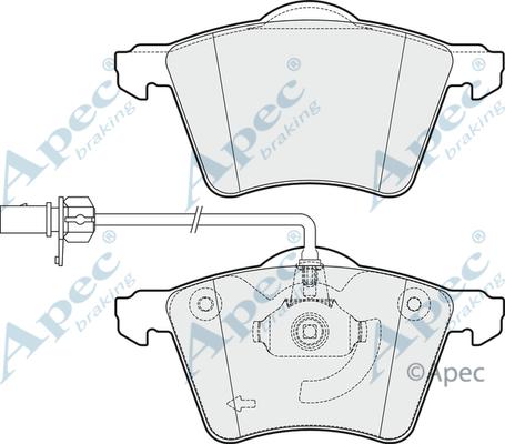 APEC PAD2009 - Kit de plaquettes de frein, frein à disque cwaw.fr