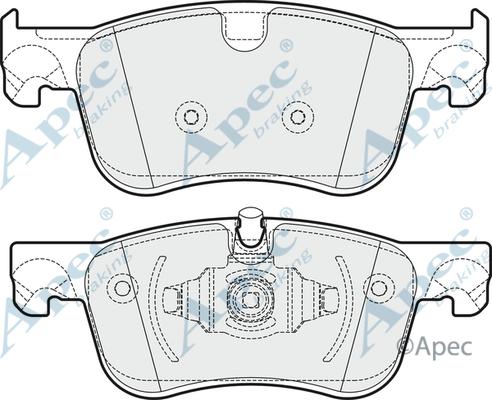 APEC PAD2003 - Kit de plaquettes de frein, frein à disque cwaw.fr