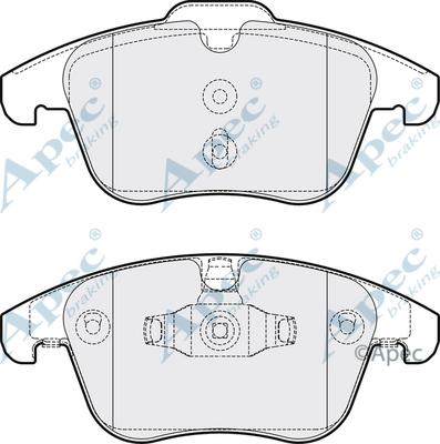 APEC PAD2085 - Kit de plaquettes de frein, frein à disque cwaw.fr