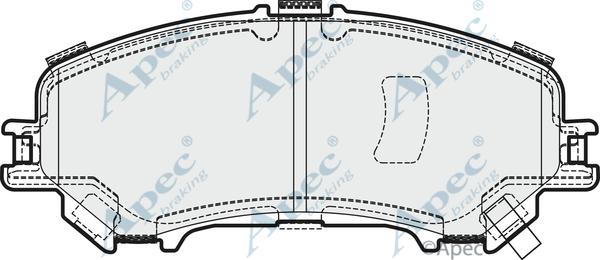 APEC PAD2032 - Kit de plaquettes de frein, frein à disque cwaw.fr