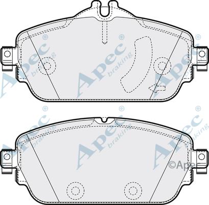 APEC PAD2025 - Kit de plaquettes de frein, frein à disque cwaw.fr