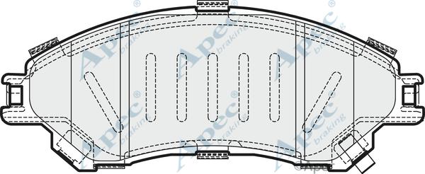 APEC PAD2026 - Kit de plaquettes de frein, frein à disque cwaw.fr