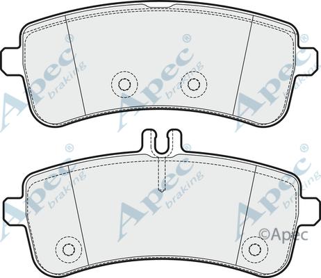 APEC PAD2023 - Kit de plaquettes de frein, frein à disque cwaw.fr