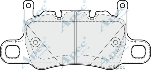 APEC PAD2022 - Kit de plaquettes de frein, frein à disque cwaw.fr