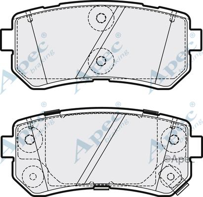 APEC PAD2195 - Kit de plaquettes de frein, frein à disque cwaw.fr