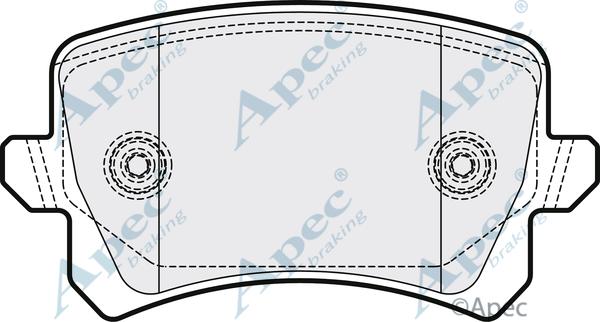 APEC PAD2190 - Kit de plaquettes de frein, frein à disque cwaw.fr