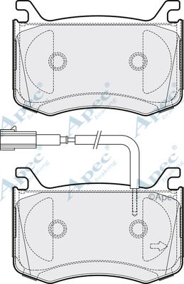 APEC PAD2149 - Kit de plaquettes de frein, frein à disque cwaw.fr