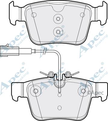 APEC PAD2159 - Kit de plaquettes de frein, frein à disque cwaw.fr