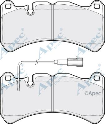 APEC PAD2158 - Kit de plaquettes de frein, frein à disque cwaw.fr