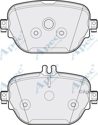 APEC PAD2163 - Kit de plaquettes de frein, frein à disque cwaw.fr