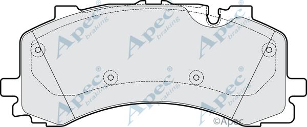 APEC PAD2167B - Kit de plaquettes de frein, frein à disque cwaw.fr