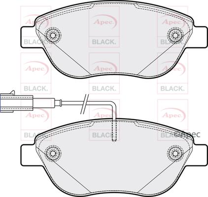 APEC PAD2109B - Kit de plaquettes de frein, frein à disque cwaw.fr