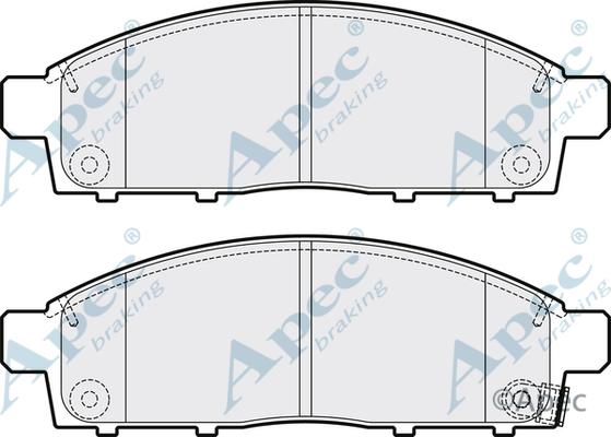 APEC PAD2106 - Kit de plaquettes de frein, frein à disque cwaw.fr