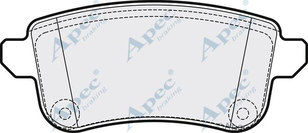 APEC PAD2119 - Kit de plaquettes de frein, frein à disque cwaw.fr