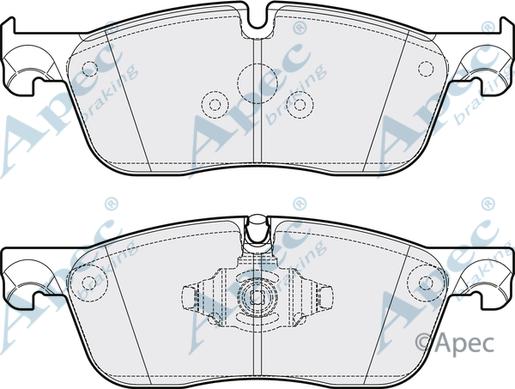 APEC PAD2116B - Kit de plaquettes de frein, frein à disque cwaw.fr