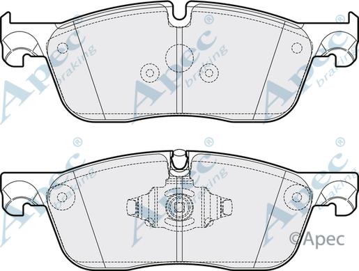 APEC PAD2116 - Kit de plaquettes de frein, frein à disque cwaw.fr