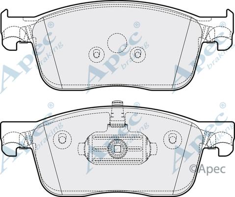 APEC PAD2189 - Kit de plaquettes de frein, frein à disque cwaw.fr
