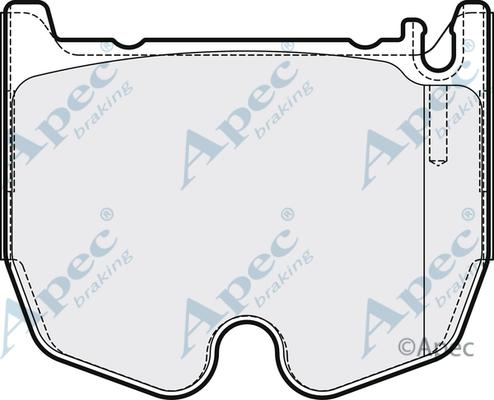 APEC PAD2181 - Kit de plaquettes de frein, frein à disque cwaw.fr