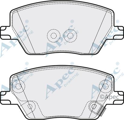 APEC PAD2138 - Kit de plaquettes de frein, frein à disque cwaw.fr