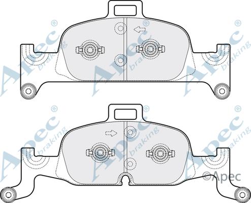 APEC PAD2133B - Kit de plaquettes de frein, frein à disque cwaw.fr