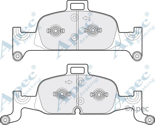 APEC PAD2133 - Kit de plaquettes de frein, frein à disque cwaw.fr