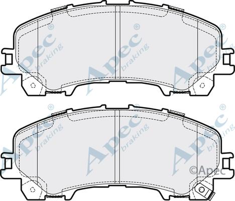 APEC PAD2132 - Kit de plaquettes de frein, frein à disque cwaw.fr