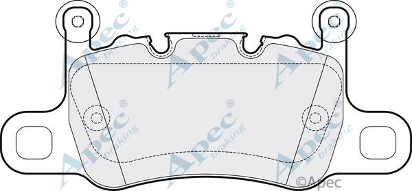 APEC PAD2128 - Kit de plaquettes de frein, frein à disque cwaw.fr