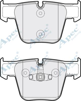 APEC PAD2122 - Kit de plaquettes de frein, frein à disque cwaw.fr