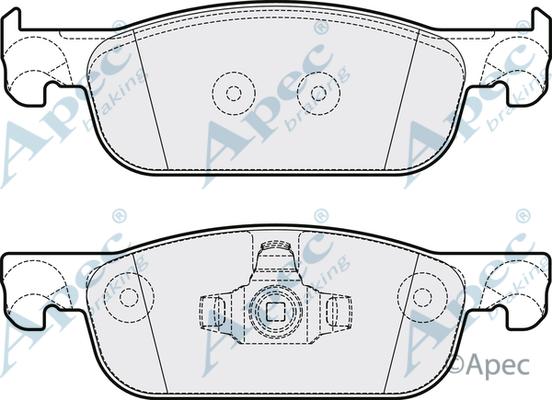 APEC PAD2127 - Kit de plaquettes de frein, frein à disque cwaw.fr