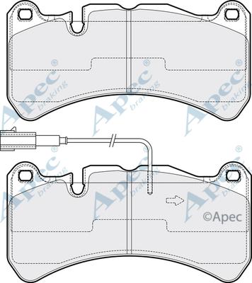 APEC PAD2175 - Kit de plaquettes de frein, frein à disque cwaw.fr