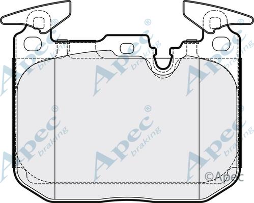 APEC PAD2170 - Kit de plaquettes de frein, frein à disque cwaw.fr