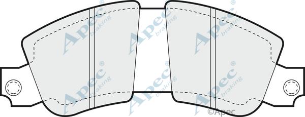 APEC PAD289 - Kit de plaquettes de frein, frein à disque cwaw.fr