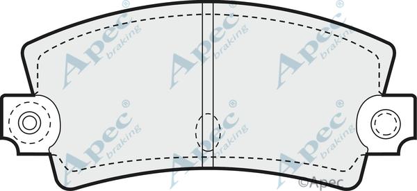 APEC PAD284 - Kit de plaquettes de frein, frein à disque cwaw.fr