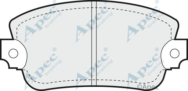 APEC PAD285 - Kit de plaquettes de frein, frein à disque cwaw.fr