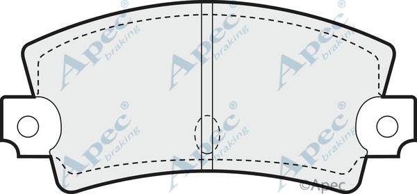 APEC PAD286 - Kit de plaquettes de frein, frein à disque cwaw.fr