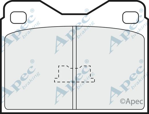 APEC PAD280 - Kit de plaquettes de frein, frein à disque cwaw.fr