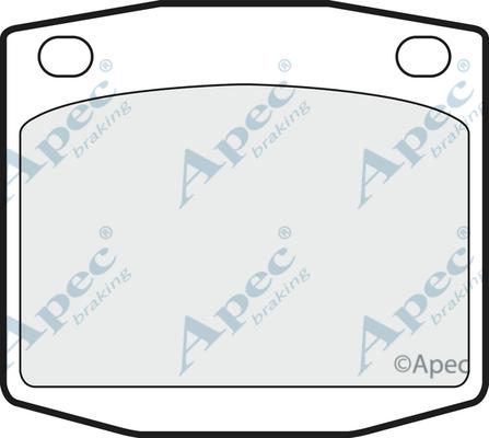 APEC PAD283 - Kit de plaquettes de frein, frein à disque cwaw.fr