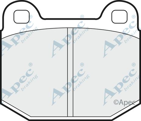 APEC PAD282 - Kit de plaquettes de frein, frein à disque cwaw.fr