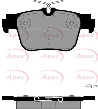 APEC PAD2391 - Kit de plaquettes de frein, frein à disque cwaw.fr