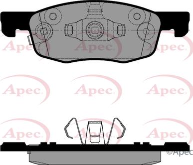 APEC PAD2397 - Kit de plaquettes de frein, frein à disque cwaw.fr