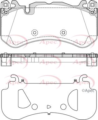 APEC PAD2361 - Kit de plaquettes de frein, frein à disque cwaw.fr