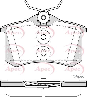 APEC PAD2367 - Kit de plaquettes de frein, frein à disque cwaw.fr